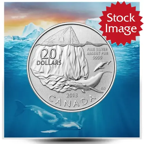 2013 Canada $20 1/4oz Silver - Blue Whale