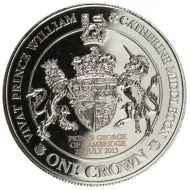 2013 Tristan da Cunha One Crown - Birth of Prince George