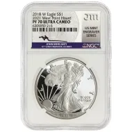 2018 W American Silver Eagle - West Point Horde - NGC PF 70 Mercanti