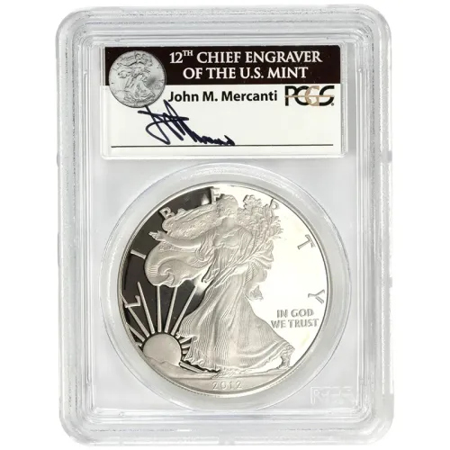 2012 S American Silver Eagle Proof SF Set - PCGS PF 69 FS Mercanti (Spots)