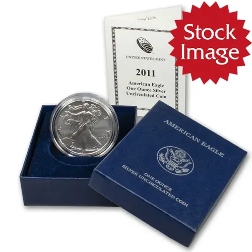 2011 W Burnished American Silver Eagle