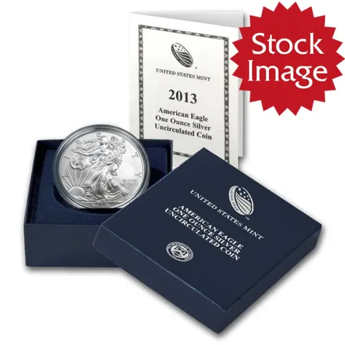2013 W Burnished American Silver Eagle