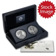 2012 American Silver Eagle 2 Coin San Francisco Set