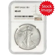 1997 American Silver Eagle - NGC MS 69