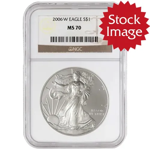 2006 W American Silver Eagle - NGC MS 70