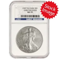 2007 American Silver Eagle - NGC MS 70 Early Release