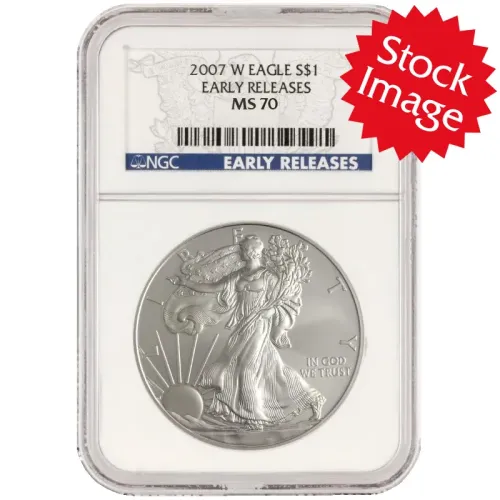 2007 American Silver Eagle - NGC MS 70 Early Release