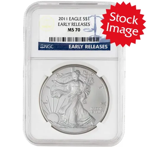 2011 American Silver Eagle - NGC MS 70 Early Release