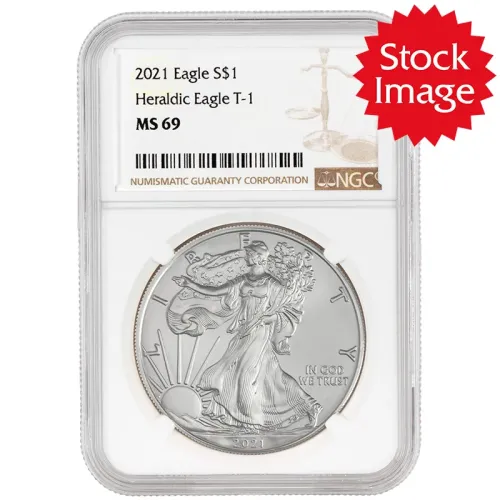 2021 American Silver Eagle Type 1 - NGC MS 69