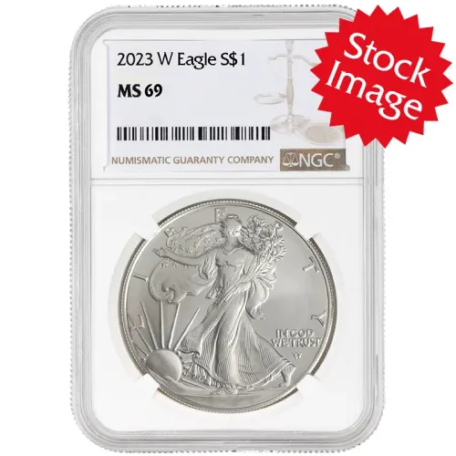 2023 W American Silver Eagle - NGC MS 69