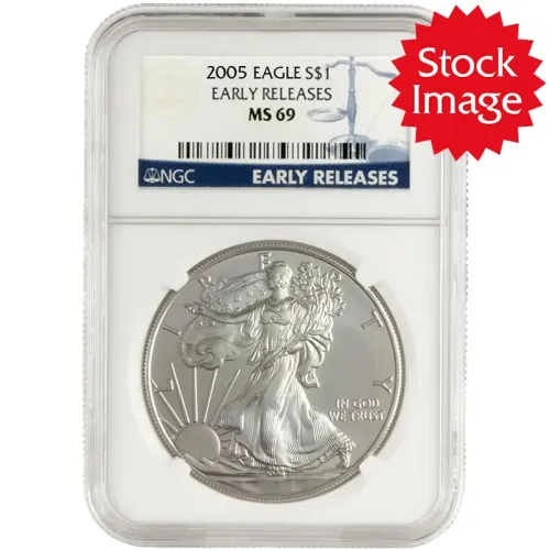 2005 American Silver Eagle - NGC MS 69 Early Release