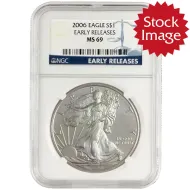 2006 American Silver Eagle - NGC MS 69 Early Release