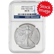 2007 American Silver Eagle - NGC MS 70 Early Release