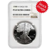 1988 American Silver Eagle - NGC PF 69