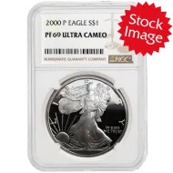 2000 American Silver Eagle - NGC PF 69