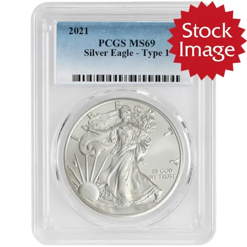 2021 American Silver Eagle Type 1 - PCGS MS 69
