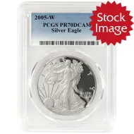 2005 W American Silver Eagle - PCGS PF 70
