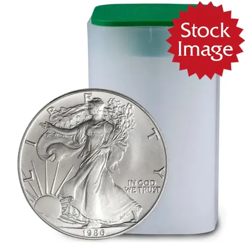 1986 American Silver Eagle Roll - Brilliant Uncirculated - 20 Coins