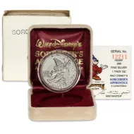 1987 Disney Mickey Mouse 1oz Silver Round - Sorcerer's Apprentice #12211