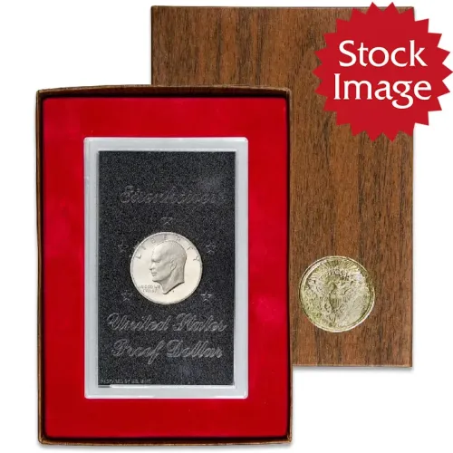 1974 Proof Eisenhower Dollar - Silver - Brown