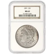 1891 Morgan Dollar - NGC MS63