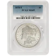1878 S Morgan Dollar - PCGS MS65