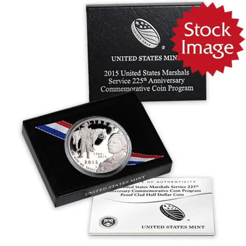 2015 US Marshals Service 225th Anniversary Proof Clad Half Dollar