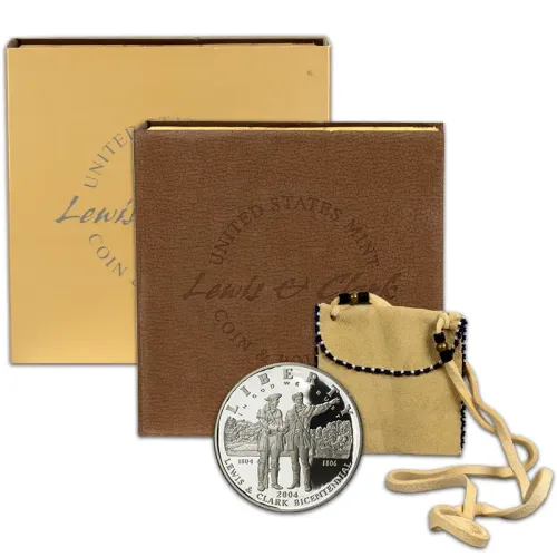2004 Lewis & Clark Coin & Pouch - Lakota Oyate Standing Rock Sioux