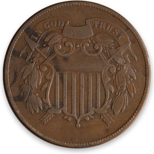 1867 2 Cent - Very Fine