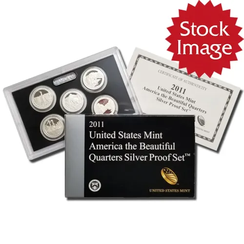 2011 America the Beautiful Quarter Silver Proof Set