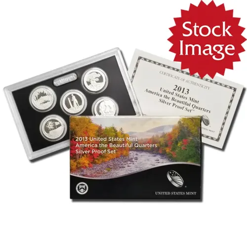 2013 America the Beautiful Quarter Silver Proof Set