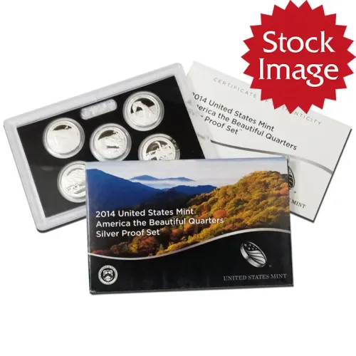 2014 America the Beautiful Quarter Silver Proof Set