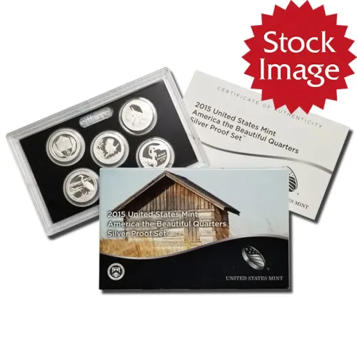 2015 America the Beautiful Quarter Silver Proof Set