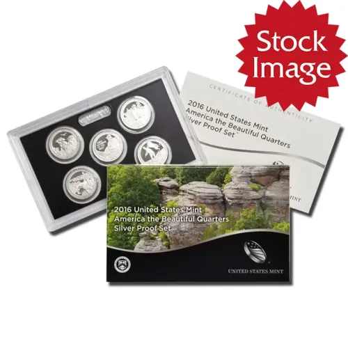 2016 America the Beautiful Quarter Silver Proof Set