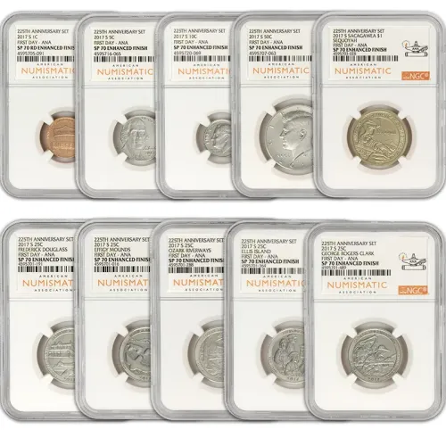 2017 United States Enhanced Uncirculated Set - NGC SP70 ANA First Day